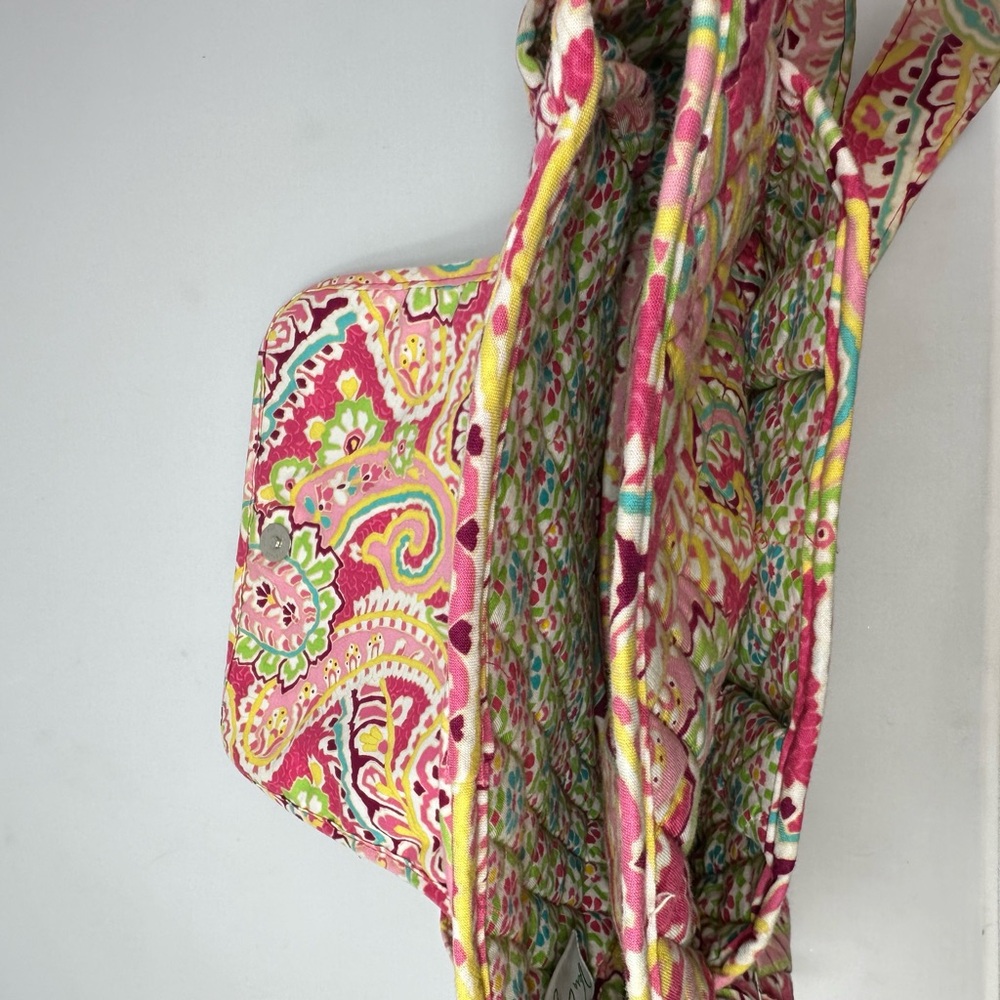 Vera Bradley Flap Over side pocket shoulder bag capri lemon print - Picture 6 of 13